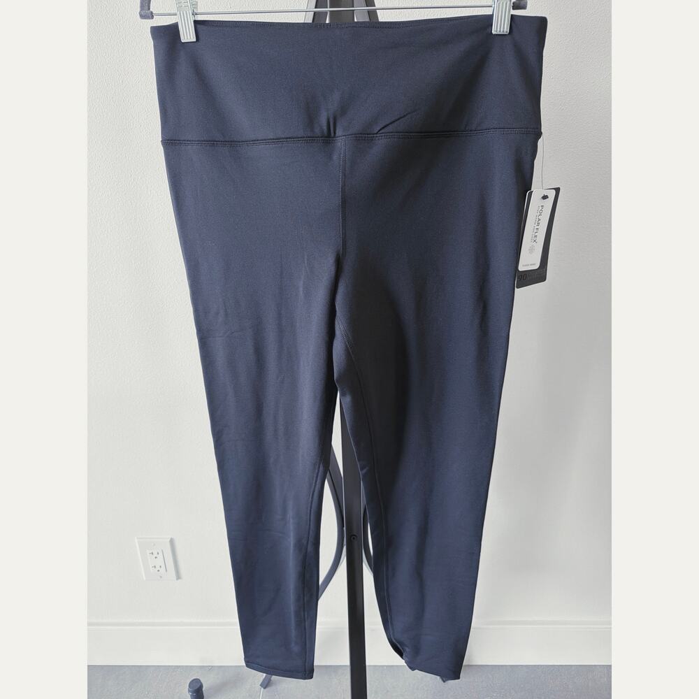 NEW Curvy Plus XXL 90 Degree by Reflex Polar Flex Fleece Lined Leggings Black